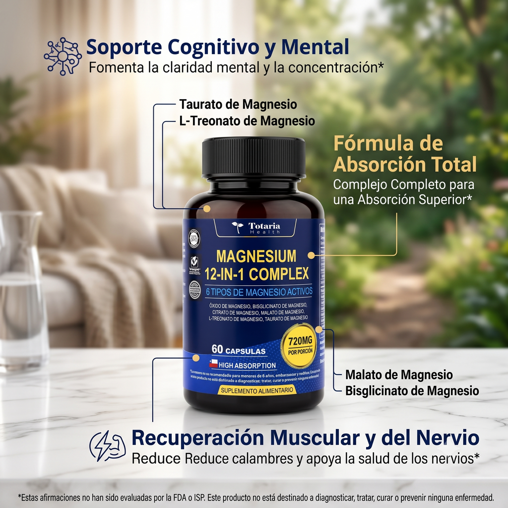 Magnesio Multibeneficio 12 en 1
