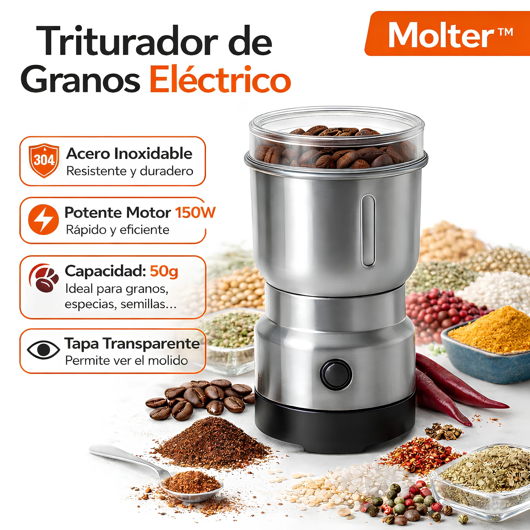 Moledor De Cafe Y Granos molinillo